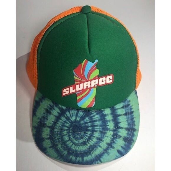 SLURPEE Tie- Dye Foam front, Mesh-back Cap  w/adjustable strap - Picture 1 of 5